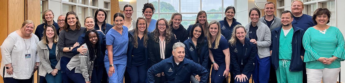 Nursing Anesthesia Class of 2024 gathered for group shot