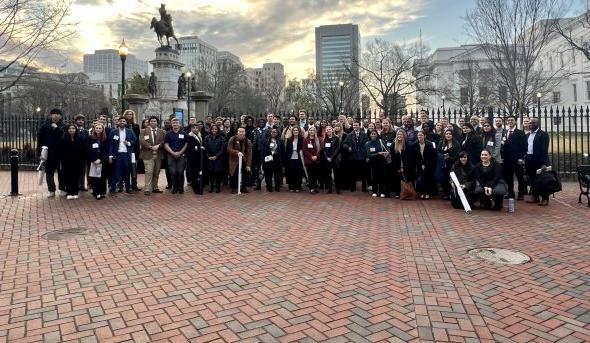 Group photo outside the Capitol