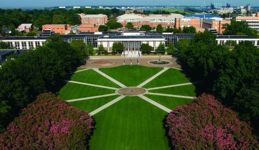 Kaufman Mall on ODU Campus